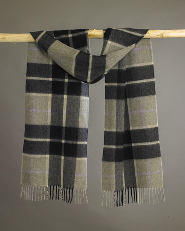 Exploded Silver Bannockbane Wide Cashmere Scarf